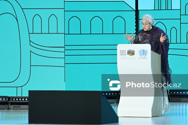 Amina Mohammed - Bakıda keçirilən WUF13-ün bağlanış mərasimində
