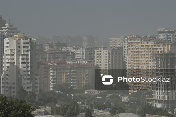 Bakıda müşahidə olunan tozlu hava