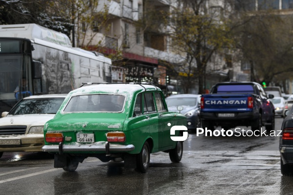 Bakıda qarlı hava şəraiti