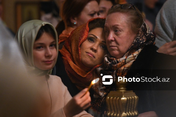 Bakıda yaşayan pravoslavların Milad bayramı