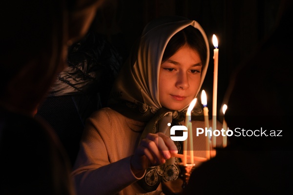 Bakıda yaşayan pravoslavların Milad bayramı