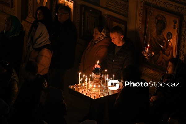 Bakıda yaşayan pravoslavların Milad bayramı