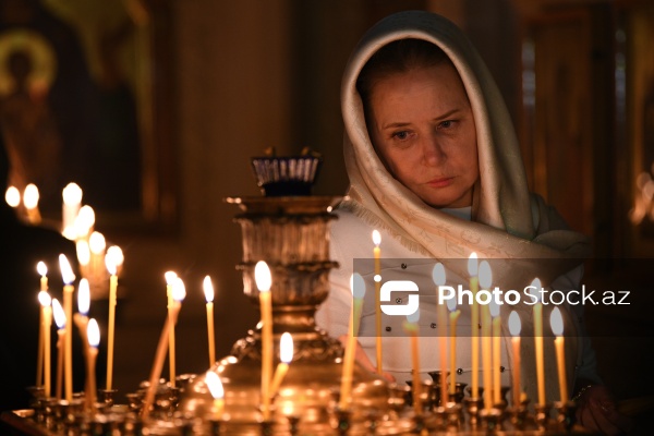 Bakıda yaşayan pravoslavların Milad bayramı