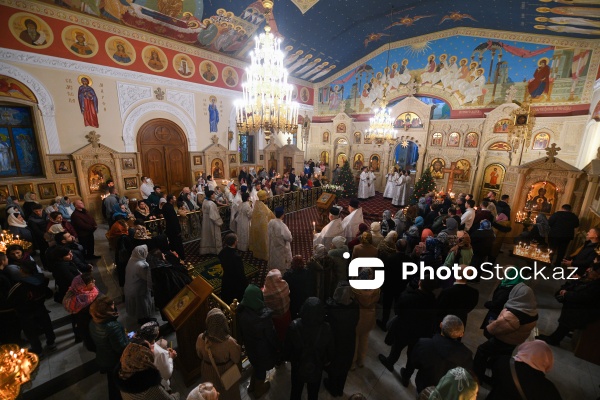 Bakıda yaşayan pravoslavların Milad bayramı