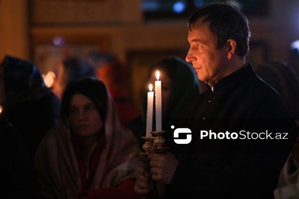 Bakıda yaşayan pravoslavların Milad bayramı