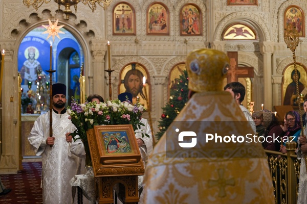 Bakıda yaşayan pravoslavların Milad bayramı