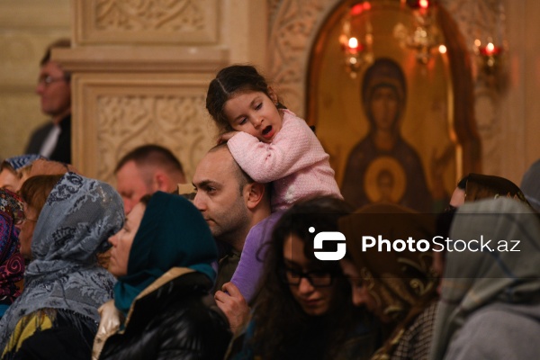 Bakıda yaşayan pravoslavların Milad bayramı