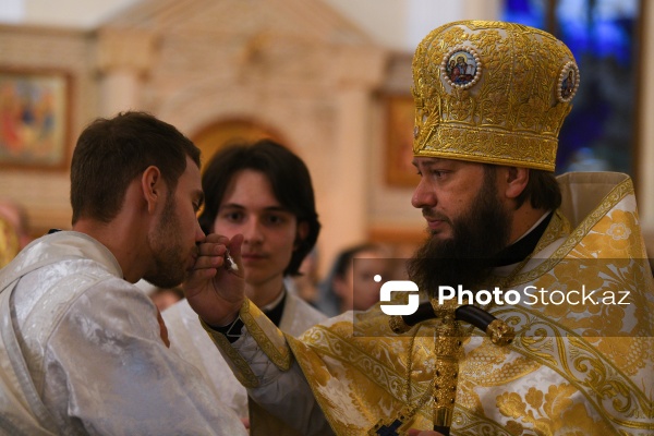 Bakıda yaşayan pravoslavların Milad bayramı