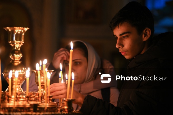 Bakıda yaşayan pravoslavların Milad bayramı