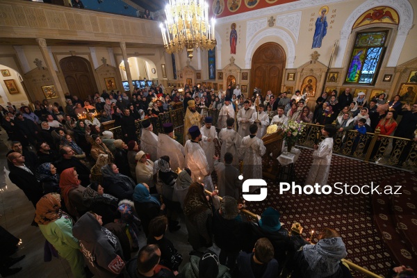 Bakıda yaşayan pravoslavların Milad bayramı