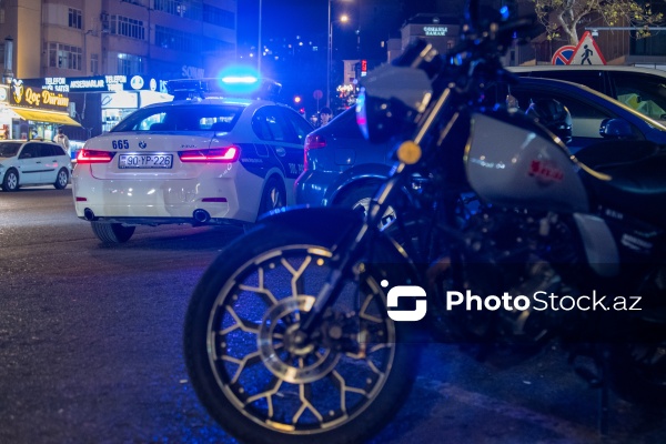 Bakıda yol polisindən motosiklet sürücülərinə qarşı gecə reydi