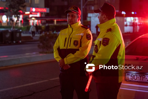 Bakıda yol polisindən motosiklet sürücülərinə qarşı gecə reydi