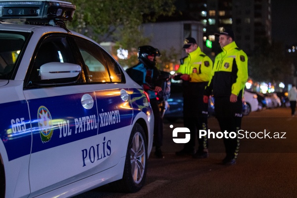 Bakıda yol polisindən motosiklet sürücülərinə qarşı gecə reydi