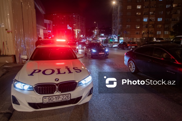 Bakıda yol polisindən motosiklet sürücülərinə qarşı gecə reydi