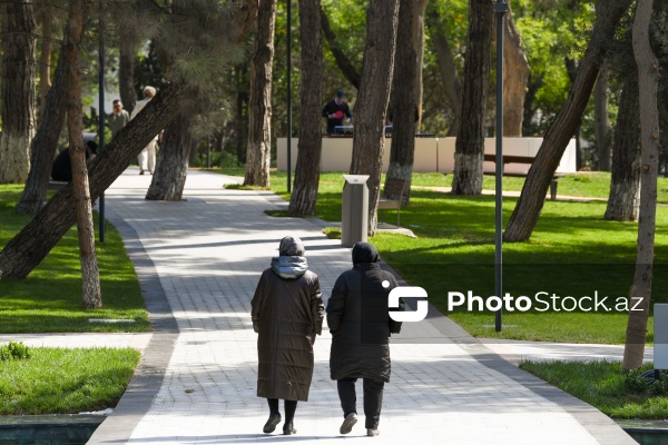 Bakının Nərimanov rayonunda salınan yeni park