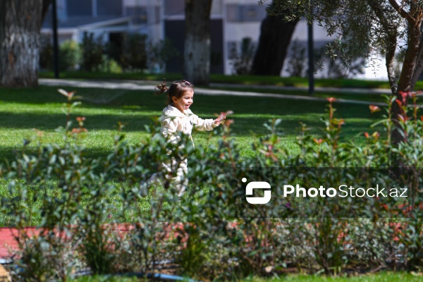 Bakının Nərimanov rayonunda salınan yeni park