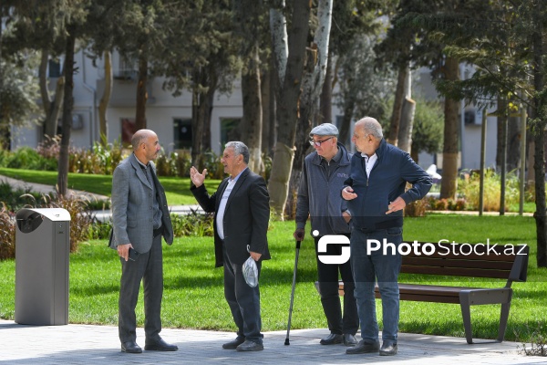 Bakının Nərimanov rayonunda salınan yeni park