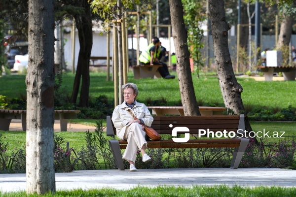 Bakının Nərimanov rayonunda salınan yeni park