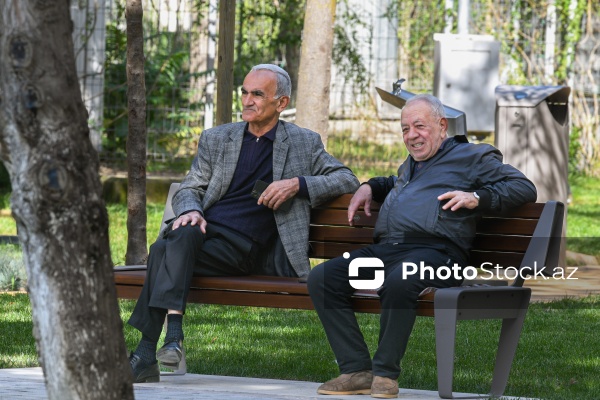 Bakının Nərimanov rayonunda salınan yeni park