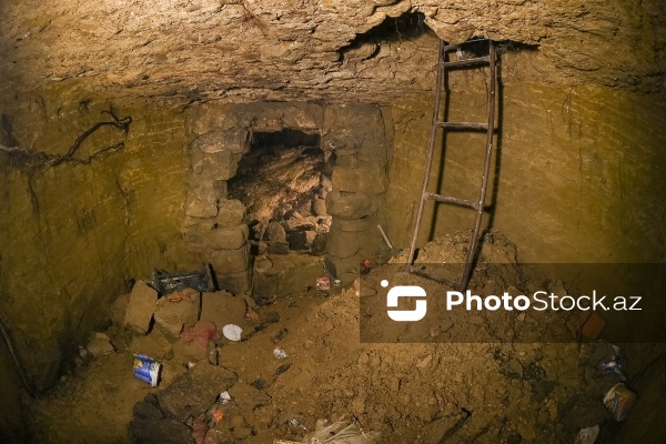 Bakının Ramana qəsəbəsində yeraltı tikili