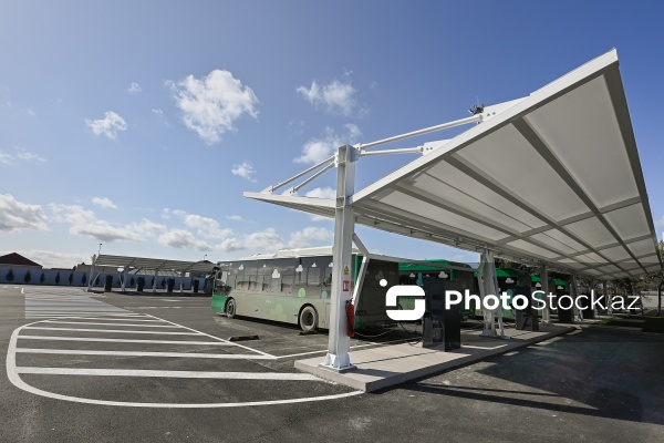 "BakuBus" MMC-nin istifadəyə verdiyi "Albalılıq elektrik avtobus deposu"