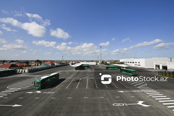 "BakuBus" MMC-nin istifadəyə verdiyi "Albalılıq elektrik avtobus deposu"