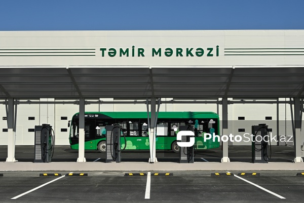 "BakuBus" MMC-nin istifadəyə verdiyi "Albalılıq elektrik avtobus deposu"