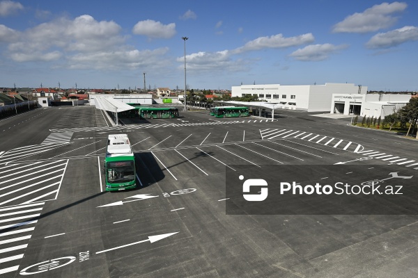 "BakuBus" MMC-nin istifadəyə verdiyi "Albalılıq elektrik avtobus deposu"