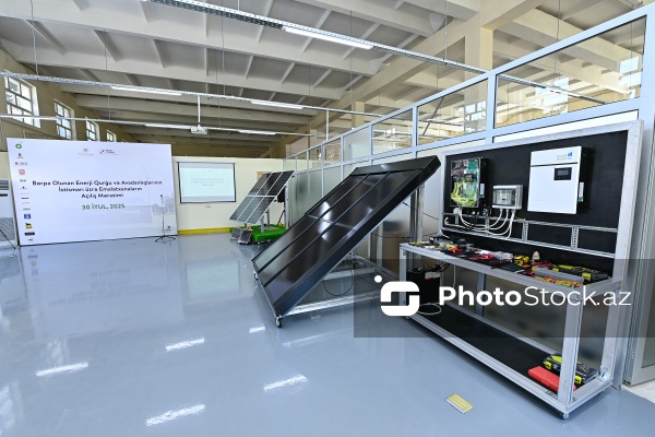 Bərpa olunan enerji qurğu və avadanlıqlarının istismarı üzrə emalatxanaların açılış mərasimi