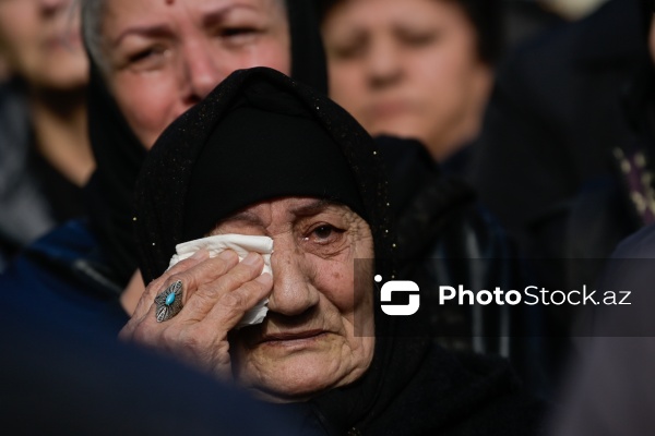 Birinci Qarabağ müharibəsində itkin düşmüş xanım şəhid Mehriban Qarayevanın dəfni