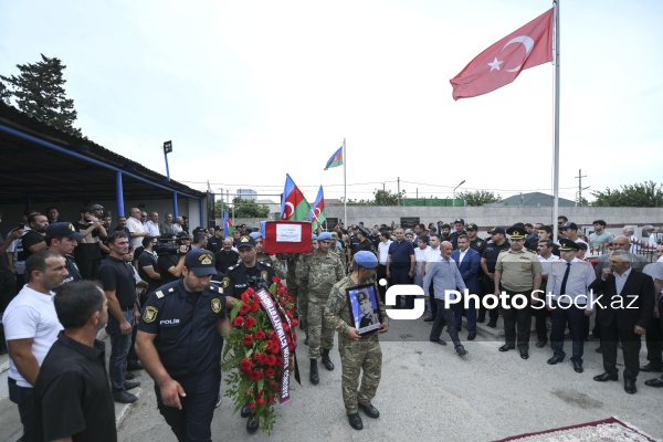 Birinci Qarabağ müharibəsində itkin düşmüş şəhid Aydın Qurbanovun dəfn mərasimi