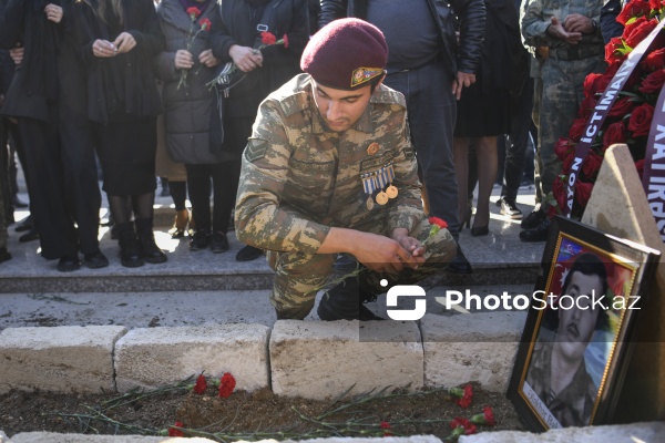 Birinci Qarabağ müharibəsinin şəhidi Ələkbər Babayevin dəfn mərasimi