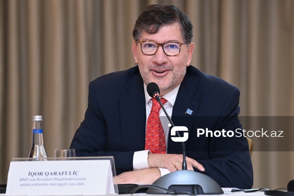 İqor Qarafuliç - BMT-nin Davamlı İnkişaf üzrə Əməkdaşlıq Çərçivəsinin Yüksək Səviyyəli Birgə Rəhbər Komitəsinin iclasında