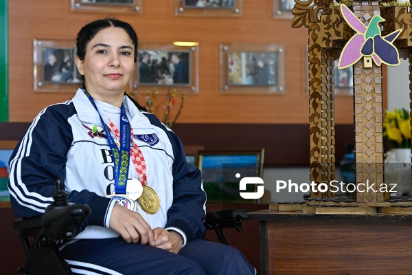 Boccia idman növü üzrə dünya ikincisi Sona Ağayeva