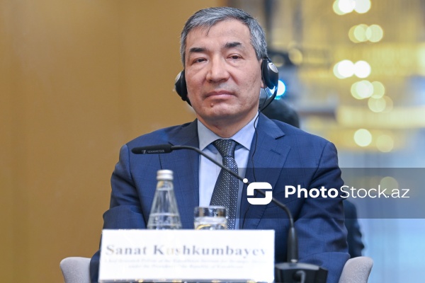 Sanat Kuşkumbayev - "C6: Vahid region, ortaq gələcək - Strateji dialoqun gücləndirilməsi" konfransında