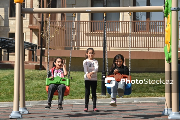 Cəbrayıl şəhərində inşa olunan yaşayış kompleksi