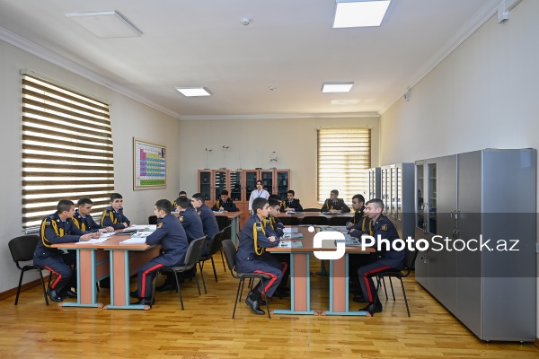 Ümummilli Lider Heydər Əliyevin anadan olmasının 103-cü ildönümü münasibətilə Cəmşid Naxçıvanski adına Hərbi Liseyə mediatur təşkil edilib