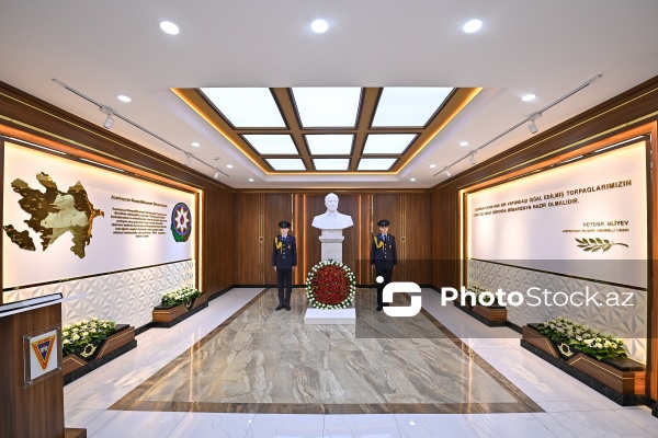 Ümummilli Lider Heydər Əliyevin anadan olmasının 103-cü ildönümü münasibətilə Cəmşid Naxçıvanski adına Hərbi Liseyə mediatur təşkil edilib