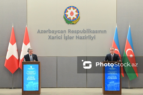 Ceyhun Bayramov və ATƏT sədri İqnasio Kassisin birgə mətbuat konfransı