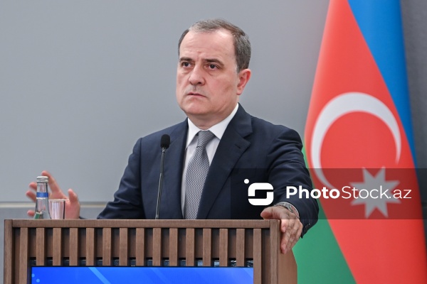 Ceyhun Bayramov və Əymən Əs-Səfadinin birgə mətbuat konfransı