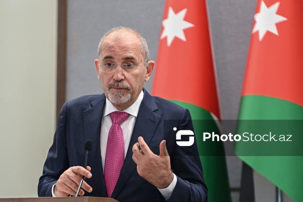Əymən Əs-Səfadi - Ceyhun Bayramov ilə birgə mətbuat konfransında