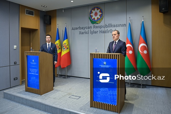 Ceyhun Bayramov və Mixay Popşoinin birgə mətbuat konfransı