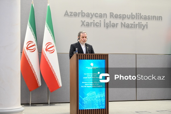 Ceyhun Bayramov və Seyid Abbas Əraqçının birgə mətbuat konfransı