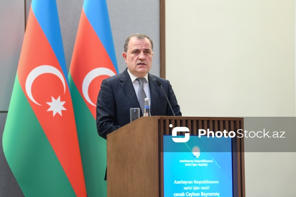 Ceyhun Bayramov və Seyid Abbas Əraqçının birgə mətbuat konfransı