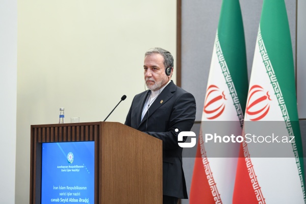 Ceyhun Bayramov və Seyid Abbas Əraqçının birgə mətbuat konfransı