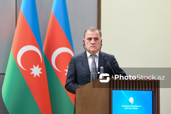 Ceyhun Bayramov və Seyid Abbas Əraqçının birgə mətbuat konfransı