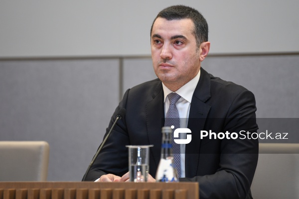 Ayxan Hacızadə - Xarici İşlər Nazirliyində keçirilən mətbuat konfransında