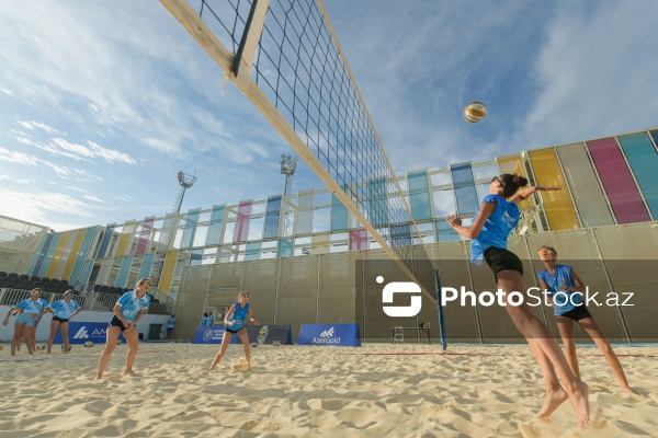 Çimərlik voleybolu üzrə milli yığma komandaların məşq prosesi