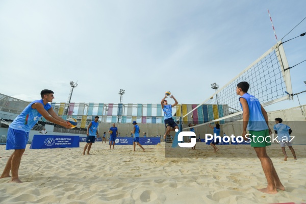 Çimərlik voleybolu üzrə milli yığma komandaların məşq prosesi