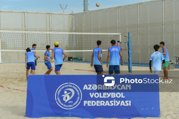 Çimərlik voleybolu üzrə milli yığma komandaların məşq prosesi